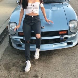 Calvin Klein blue jeans